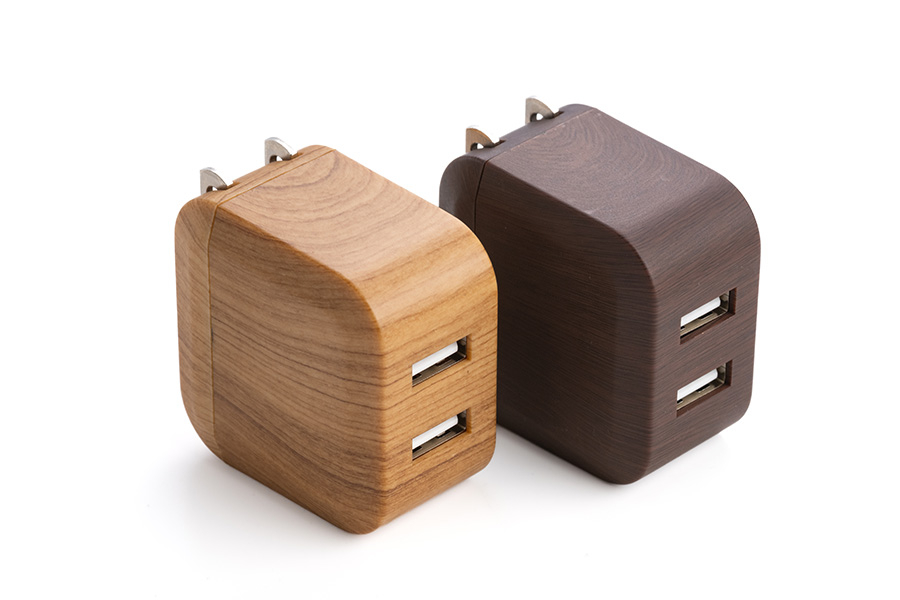 THE WOOD AC Adapter 2.4A with Dual USB Port