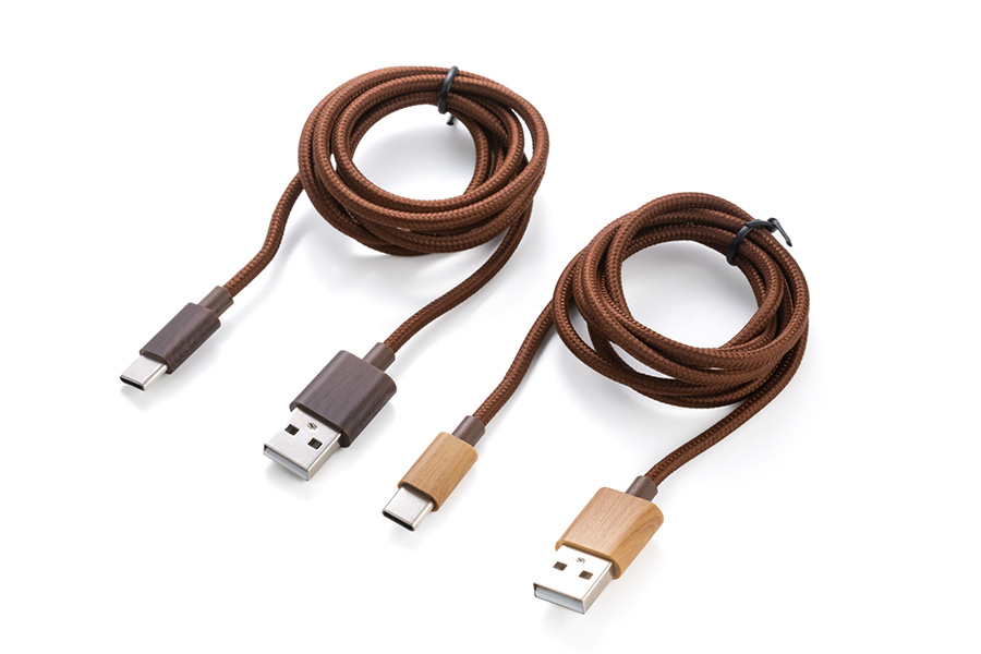 THE WOOD Charging and Transfer Cable Type-A - Type-C 3A 1m