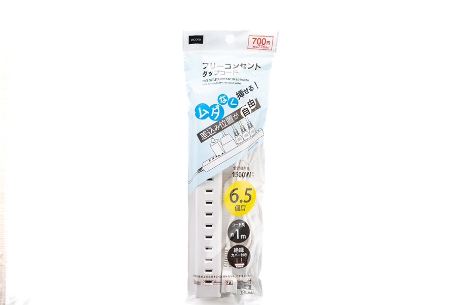 Free Outlet Cord Tap 1m 6.5 Mouse
　